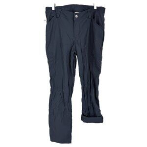 Duluth Trading Women 14 Convertible Hiking Pant Gray Roll Up Leg Outdoor Camping